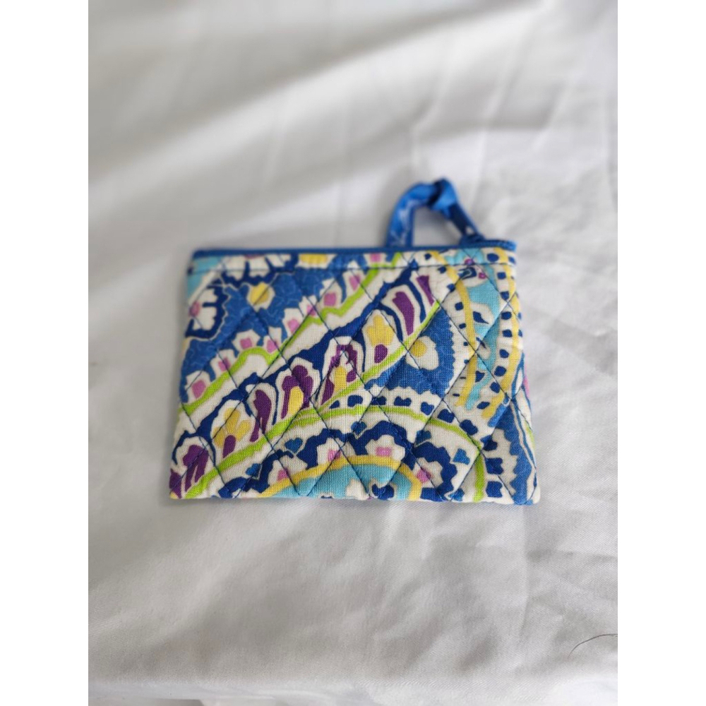 Vera Bradley Blue Multi-color Quilted Coin Purse